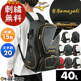 今だけ刺繍サービス 野球 リュック 大人 大容量 大型 ミズノプロ バックパック リュックサック デイパック バッグ 約40L 再帰反射 1FJD3000 野球バッグ 刺しゅう 部活 クラブ活動 オリジナル カスタマイズ カスタム チーム名 名入れ 名前入り バッグ刺繍有料可(B)