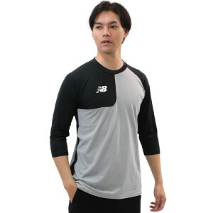 野球 アンダーシャツ 長袖 七分袖 丸首 大人 ニューバランス New Balance BP ベースボールアシンメトリ? ロングスリーブトップ 右投げ用 ストレッチ素材 吸汗速乾 一般用 MT41714R 野球ウェア 大谷
