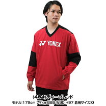 楽天市場】ヨネックス 長袖（カラーレッド）（メンズウェア｜テニス 