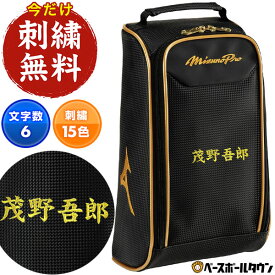 文字刺繍サービス 野球 MP シューズケース ミズノプロ MIZUNO PRO 一般 男女兼用 ユニセックス スポーツ シューズバッグ シューズ入れ 1FJKD00109 2026年NEWモデル 加工可能(N)