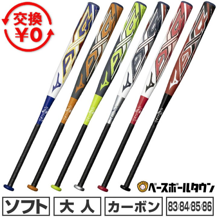 楽天市場】【交換往復送料無料】 ソフトボール バット 一般 カーボン 