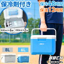 保冷剤付き 小型クーラーボックス 6L 8L 保冷48時間 保温12時間 軽量 コンパクト 保冷ボックス アイスパック付き 冷温…