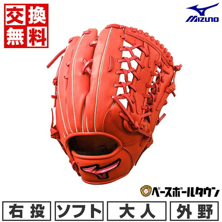 楽天市場】【交換往復送料無料】 ソフトボール グローブ 大人 右投げ 