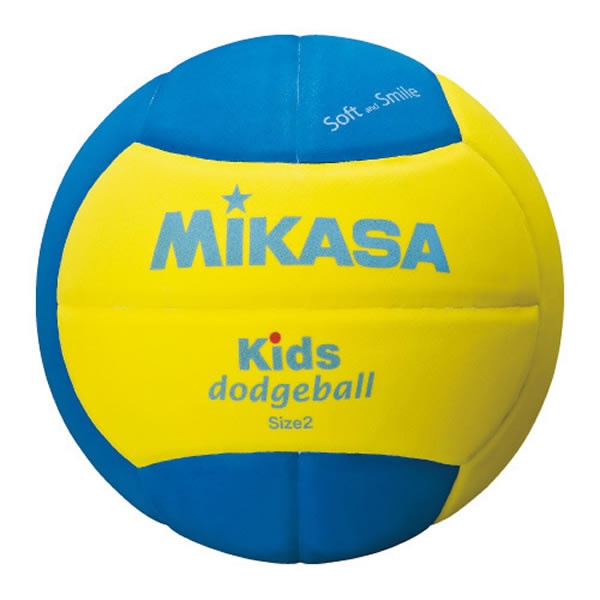 あす楽 MIKASA ドッジボール ミカサ 公式通販 キッズドッジボール2号 予約販売品 軽量約160g SD20-YBL 青 黄 EVA