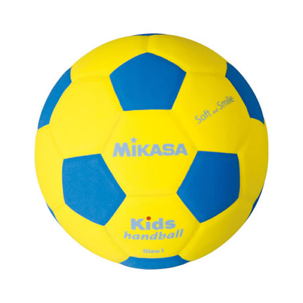 ハンドボール ミカサ キッズハンドボール1号 軽量約110g 青 黄 SH1-YBL  少年用 ジュニア 男の子 女の子 キッズ