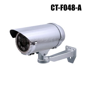 防犯カメラ 監視カメラ LED点灯 光センサー搭載 赤外線照射ダミーカメラ（コンセント電源タイプ）
