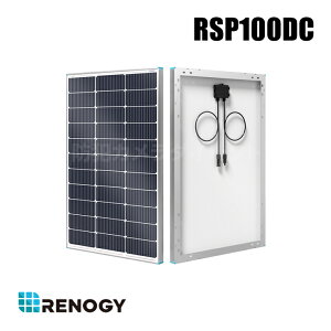 【RSP100DC】レノジー RENOGY 100W 12V N型高効率 ソーラーパネル(返品不可・代引不可)