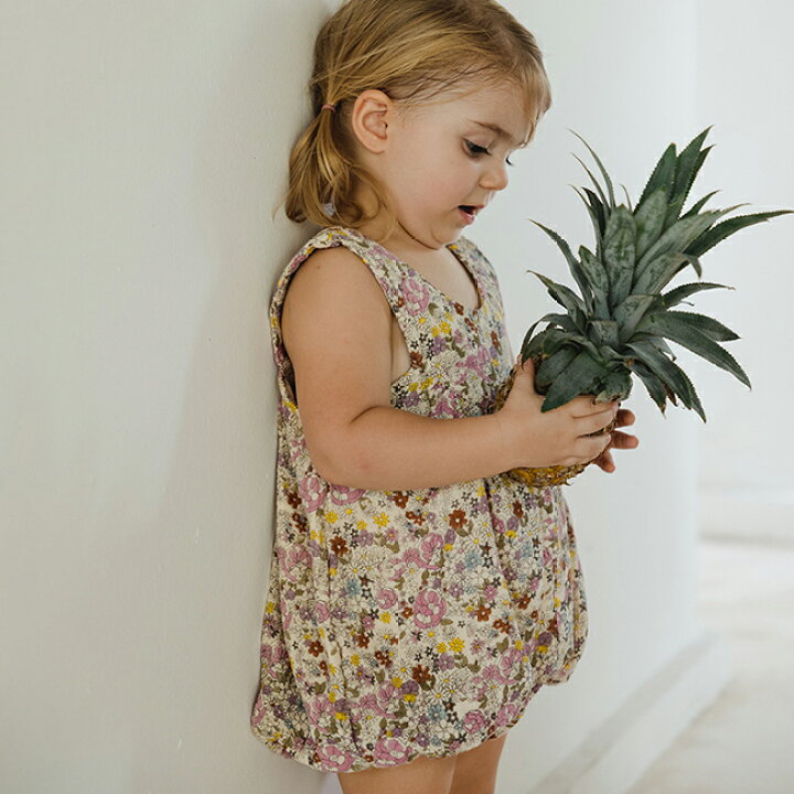 楽天市場 送料無料 Leila Floral Romper 3m 6m 1y 2y By Son And Daughter レイラ フローラル ロンパース サンアンドドーター インドネシア Ss22 女の子 1歳 2歳 3 6ヶ月 6 12ヶ月 ベビー basics 海外インテリア 子供服