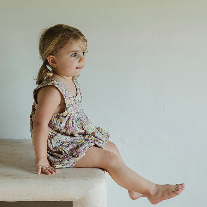 楽天市場 スペシャルプライス 送料無料 Leila Floral Romper 3m 6m 1y 2y By Son And Daughter レイラ フローラル ロンパース サンアンドドーター インドネシア Ss22 女の子 1歳 2歳 3 6ヶ月 6 12ヶ月 ベビー basics 海外インテリア 子供服