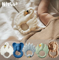 【送料無料】ファーストトイ 天然ゴム 歯固め ティーザー Natruba (スワン/エレファント/オウム/クジャク…