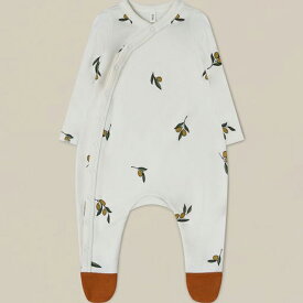 【送料無料】Olive Garden Suit w/ contrast feet (NB,0-3M,3-6M,6-12M) by organic zoo オーガニックズー