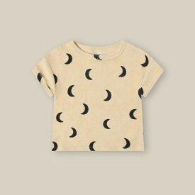 【送料無料】Pebble Midnight Terry Boxy T-Shirt (6-12M, 1-2Y,2-3Y,3-4Y) by organic zoo OZSS24 オーガニックズーSS24