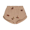 【SALE30%OFF】【メール便送料無料】SHORTS GEORGETTE NOUGAT / TOMATO (24M,3Y,4Y) Studio Boheme Paris スタジオボエムパリ オーガニックコットン 海外子供服 海外ベビー服 ショーツ ボトムス ショートパンツ パンツ SS25 SSsale