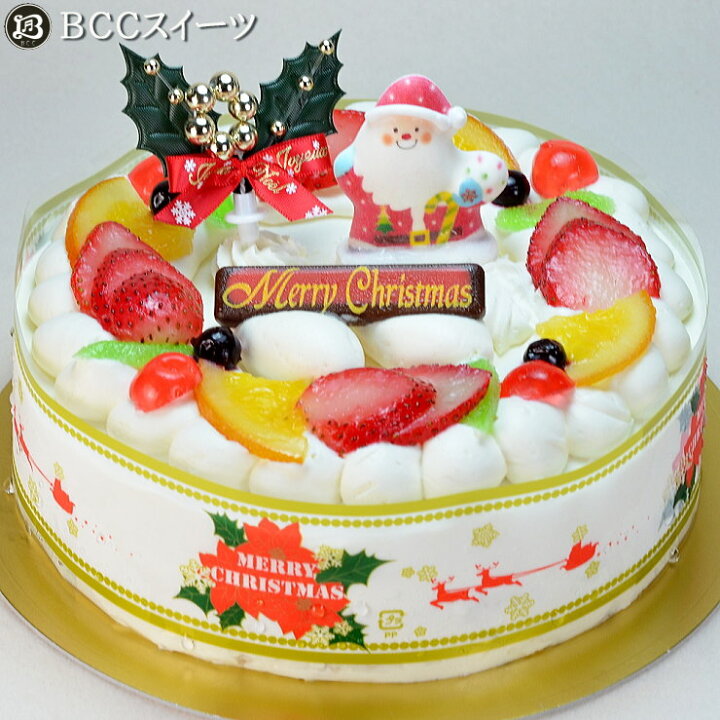 楽天市場 クリスマスケーキ 6号 リース生クリーム 18cm いちご 生クリームケーキ 21 予約 クリスマス ケーキ お取り寄せ 子供 人気 サンタ 飾り 冷凍 ギフト サイズ プレゼント スイーツ お菓子 フルーツケーキ 創業41年老舗ケーキ屋 cスイーツ