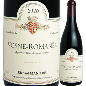 ドメーヌ リシャール・マニエール ヴォーヌ・ロマネ [2020] 2200020019862【60003】【送料無料】 【フランス】【赤ワイン】【R502】【F6】