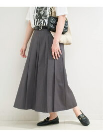 【SALE／30%OFF】手洗い可 / ベルト付きダブルピッチタックスカート B.C STOCK ベーセーストック スカート その他のスカート ブラウン グレー【RBA_E】【送料無料】[Rakuten Fashion]