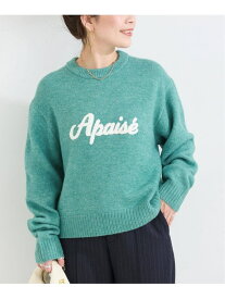 【SALE／30%OFF】手洗い可 / サガラロゴニット B.C STOCK ベーセーストック トップス ニット グリーン ピンク グレー ブラック【RBA_E】【送料無料】[Rakuten Fashion]