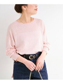 《予約》手洗い可 / FRENCH ICY LINEN プルオーバー B.C STOCK ベーセーストック トップス ニット ホワイト ブルー ブラック ピンク【先行予約】*【送料無料】[Rakuten Fashion]