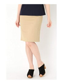 ストレッチ ウシロZIPスカート B.C STOCK ベーセーストック スカート その他のスカート ベージュ【送料無料】[Rakuten Fashion]