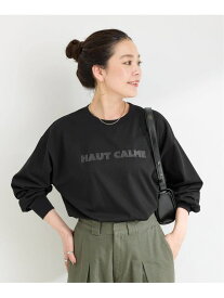 《追加2》手洗い可 / フロッキープリントロゴロンTEE B.C STOCK ベーセーストック トップス カットソー・Tシャツ ブラック ホワイト【送料無料】[Rakuten Fashion]