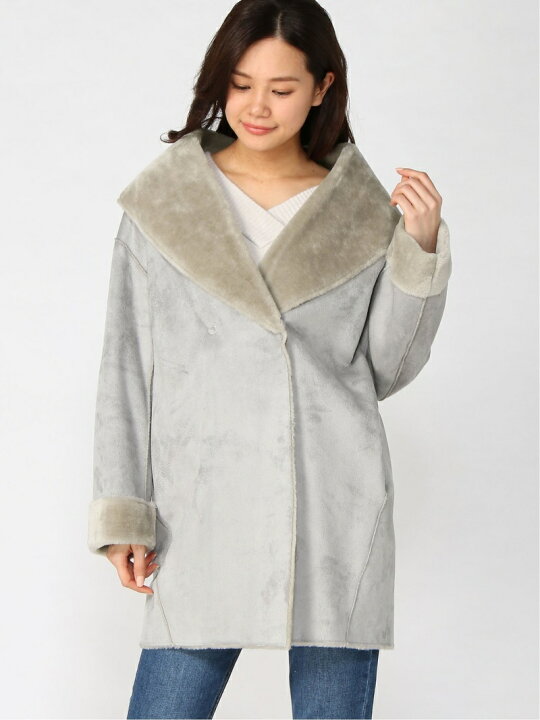 楽天市場】【SALE／75%OFF】(W)リバーシブルフェイクムートンショール 