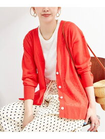 《追加5》【WEB限定】手洗い可 / リネン混シアーカーディガン B.C STOCK ベーセーストック トップス カーディガン ベージュ ブラック レッド【送料無料】[Rakuten Fashion]