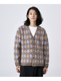 【SALE／30%OFF】【CALIFORNIA RANCH HOUSE】シャギージャガード カーディガン B.C STOCK ベーセーストック トップス カーディガン ベージュ ブルー ブラック ブラウン【RBA_E】【送料無料】[Rakuten Fashion]