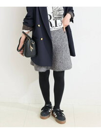 【SALE／50%OFF】手洗い可 / ビアードミニフレアニットスカート B.C STOCK ベーセーストック スカート ミニスカート グレー ベージュ【RBA_E】[Rakuten Fashion]