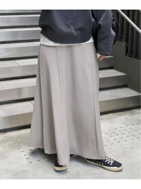【SALE／38%OFF】サテンジョーゼットスカート B.C STOCK ベーセーストック スカート ロング・マキシスカート ブラック グレー【RBA_E】【送料無料】[Rakuten Fashion]