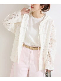 《予約》手洗い可 / レースフードシャツ B.C STOCK ベーセーストック トップス シャツ・ブラウス ホワイト ブラック ブラウン【先行予約】*【送料無料】[Rakuten Fashion]