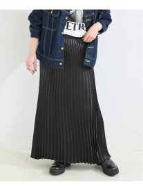 手洗い可 / アコーディオンプリーツスカート B.C STOCK ベーセーストック スカート ロング・マキシスカート ベージュ ブラック【送料無料】[Rakuten Fashion]
