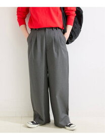 ウォッシャブル / 2タックストレートパンツ B.C STOCK ベーセーストック パンツ スラックス・ドレスパンツ カーキグリーン ブラック グレー【送料無料】[Rakuten Fashion]