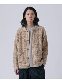 【SALE／40%OFF】ツイードモール ヘビーカーディガン B.C STOCK ベーセーストック トップス ニット ブラウン ネイビー ベージュ【RBA_E】【送料無料】[Rakuten Fashion]