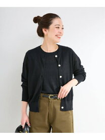 《予約》手洗い可 / FRENCH ICY LINEN アンサンブル B.C STOCK ベーセーストック トップス アンサンブル ホワイト ブラック ベージュ【先行予約】*【送料無料】[Rakuten Fashion]