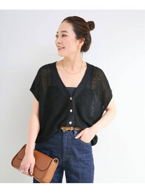 《予約》手洗い可 / FRENCH ICY LINEN 畦ベスト B.C STOCK ベーセーストック トップス ベスト・ジレ ホワイト ブラック ブルー ベージュ【先行予約】*【送料無料】[Rakuten Fashion]