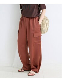 【SALE／50%OFF】手洗い可 / サテンワークパンツ B.C STOCK ベーセーストック パンツ カーゴパンツ レッド ブラウン【RBA_E】[Rakuten Fashion]