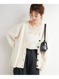 【SALE／50%OFF】手洗い可 / WOOL混ニットカーディガン B.C STOCK ベーセーストック トップス カーディガン レッド グリーン ベージュ【RBA_E】[Rakuten Fashion]