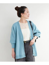 【SALE／20%OFF】手洗い可 / スムースニットカーディガン B.C STOCK ベーセーストック トップス カーディガン ブルー ブラック ブラウン【RBA_E】【送料無料】[Rakuten Fashion]