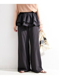 【SALE／50%OFF】《2点セット》ウォッシャブル / フリルスカート付きスウェットパンツ B.C STOCK ベーセーストック パンツ ジャージ・スウェットパンツ グレー ブラック【RBA_E】【送料無料】[Rakuten Fashion]