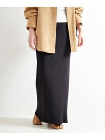 【SALE／30%OFF】手洗い可 / RIBタイトスカート B.C STOCK ベーセーストック スカート ロング・マキシスカート ブラウン ブラック【RBA_E】【送料無料】[Rakuten Fashion]