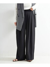 《追加4予約》【WEB限定】ウォッシャブル / タックワイドパンツ B.C STOCK ベーセーストック パンツ スラックス・ドレスパンツ ブラック【先行予約】*【送料無料】[Rakuten Fashion]