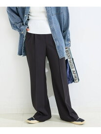 ウォッシャブル / Wジャージソフトフレアリーンパンツ B.C STOCK ベーセーストック パンツ その他のパンツ ホワイト グレー カーキグリーン ブラック【送料無料】[Rakuten Fashion]