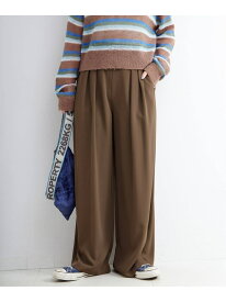 《追加3》【WEB限定】ウォッシャブル / タックワイドパンツ B.C STOCK ベーセーストック パンツ スラックス・ドレスパンツ ベージュ ブラウン【送料無料】[Rakuten Fashion]