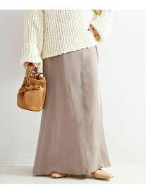 【SALE／30%OFF】手洗い可 / フィブリルサテンマーメイドスカート B.C STOCK ベーセーストック スカート ロング・マキシスカート ブラック ブラウン【RBA_E】【送料無料】[Rakuten Fashion]