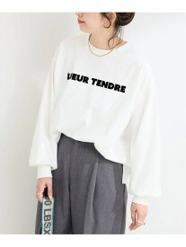 《追加3》手洗い可 / フロッキープリントロゴロンTEE B.C STOCK ベーセーストック トップス カットソー・Tシャツ ホワイト ブラック【送料無料】[Rakuten Fashion]