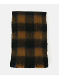 手洗い可 / ブークレチェックマフラー B.C STOCK ベーセーストック ファッション雑貨 マフラー・ストール・ネックウォーマー グリーン ブラウン ピンク オレンジ[Rakuten Fashion]