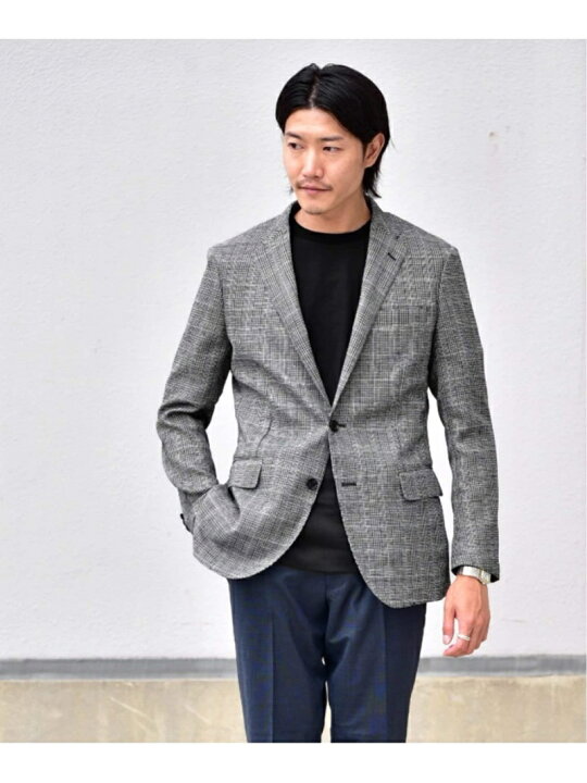 楽天市場 Rakuten Fashion Sale 50 Off M レノチェックジャケット B C Stock インヘリット サンプリシテ コート ジャケット テーラードジャケット グレー ネイビー Rba E 送料無料 B C Stock