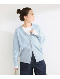 【SALE／50%OFF】手洗い可 / カシミヤカシュクールカーディガン B.C STOCK ベーセーストック トップス カーディガン ブルー ベージュ グレー【RBA_E】【送料無料】[Rakuten Fashion]
