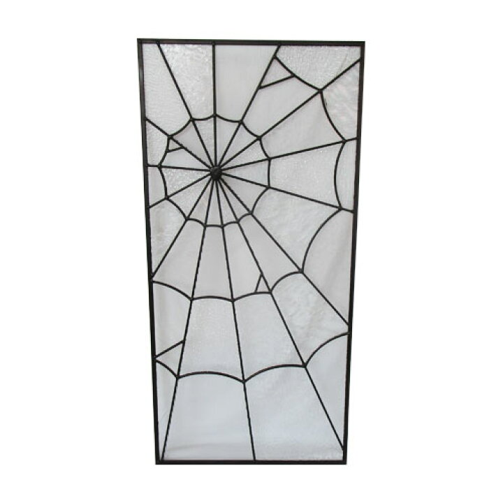 ステンドグラス おしゃれ 綺麗 リフォーム DIY 交換 窓枠 ドア パネル アイアン 幅42×高88cm INK-1103027H  ビーキューブ