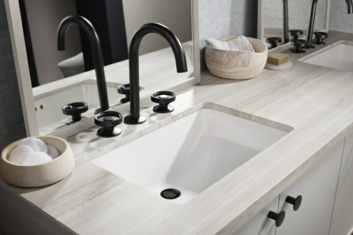 KOHLER/コーラー [K-3823-4-NA] Vault 33″ステンレスダブルシンク - KOHLER製品、輸入シンク、水廻り設備、薪ストーブ販売  のアーミック Quikore 32インチ ダブルボウル アンダーマウント 50/50 ワークステーション キッチンシンク 16ゲージ ステンレスス